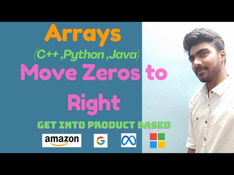 Move Zeros to Right- DSA in Tamil ( C++, Java, Python)