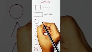 Shapes//square//rectangle//circle//triangle//cone//cylinder//sphere/#math #shorts #viral #p avilipsa