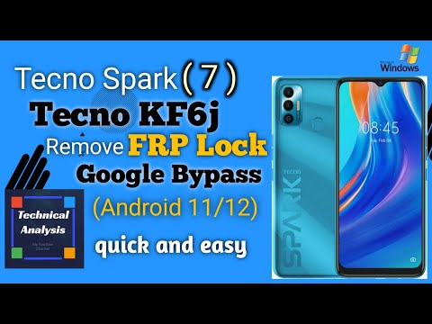 how to remove frp lock techno spark 7 | frp lock remove tecno kf6j