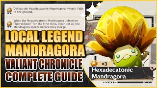 All 3 Local Legend Hexadecatonic Mandragora Achievements | Valiant Chronicle Guide | Genshin Impact