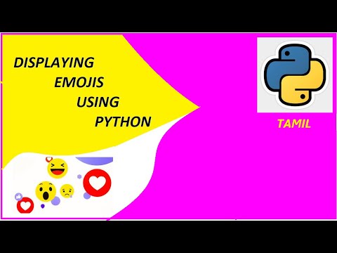 how to display emoji using python in Tamil | Programming in Tamil