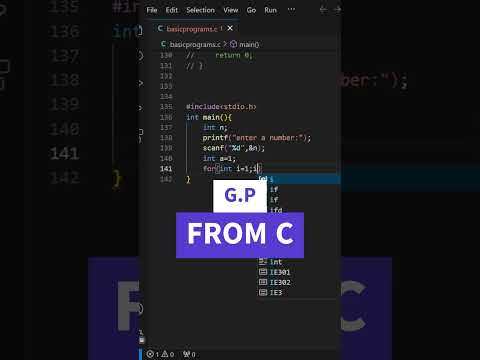 HOW TO GENERATE A "G.P" SEQUENCE USING C! #shortvideo #funny #viralshorts