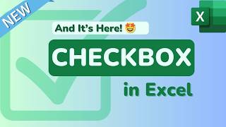 New CHECKBOX ✅ feature in excel