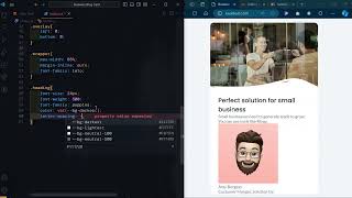Creating a Business Blog Card | HTML & CSS | ASMR coding | No Talking