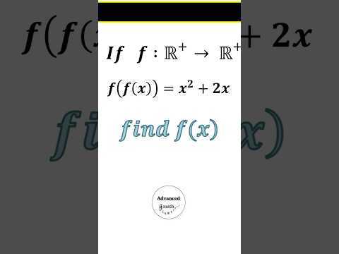 If f(f(x))=x^2+2x  find f(x)