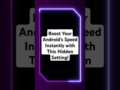 Boost Your Android's Speed Instantly with This Hidden Setting! #howto #usefultips