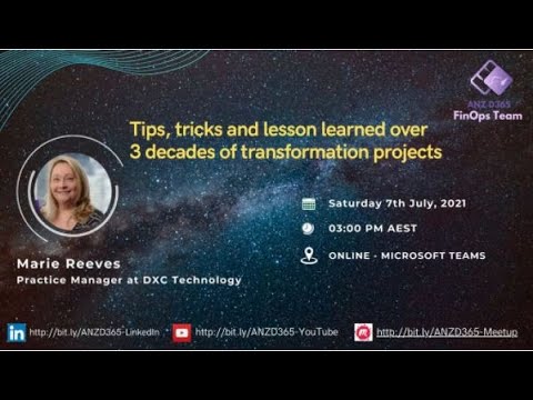 Tips, tricks and lesson learned over 3 decades of transformation projects - Marie Reeves