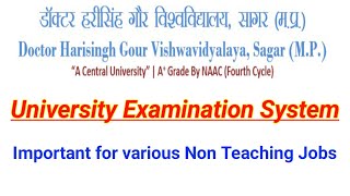 University Examination System for Non-Teaching Posts Recruitment Examination