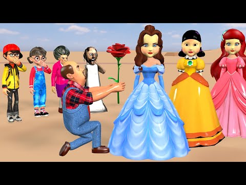 Scary Teacher 3D vs Squid Game Help Squid Girl Choose Bridge Dress Nice Or Error 5 Times Challenge
