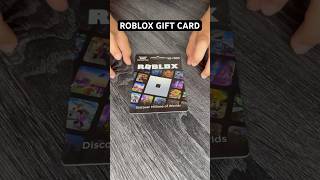 $100 Roblox Gift Card?! NO WAY 😨🔥 #roblox #gift #unboxing #robloxshorts