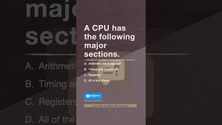 A CPU has the following | Computer Organization in English by MCQDump