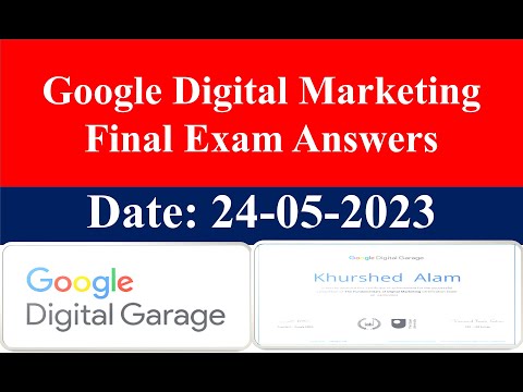Google digital marketing final exam answers 24-05-2023 | Google Digital Garage Final Exam live
