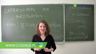 Запрошуємо на безкоштовний курс польської мови в школах Косінус!