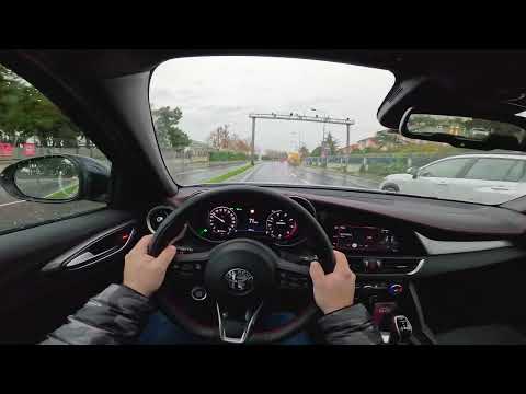 2024 Alfa Romeo Giulia Competizione 2.0 280 HP AWD POV Test Drive