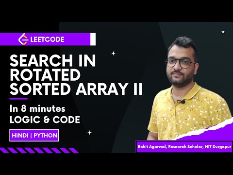 LeetCode 81 - Search in Rotated Sorted Array II | Handle Duplicates in Binary Search | Python
