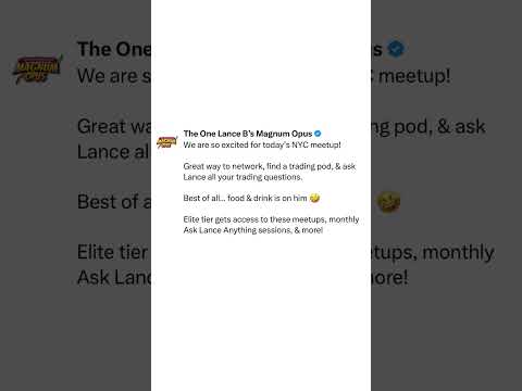 Magnum Opus Meetup in NYC Today for Elite Members!