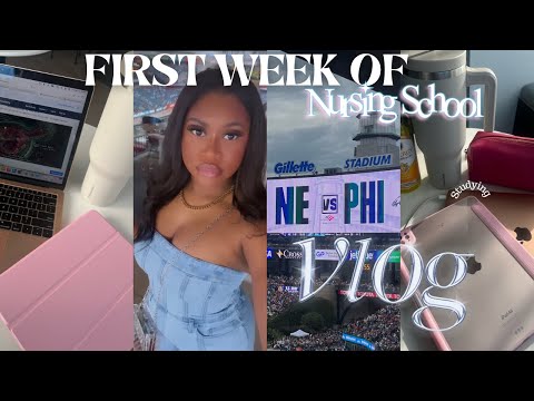 WEEK IN THE LIFE OF A NURSING STUDENT 👩🏽‍💻| Orientation, Studying, GRWM + NFL GAME