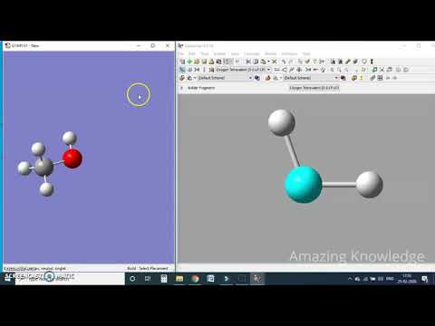 GaussView Tutorial (Drawing simple structure)