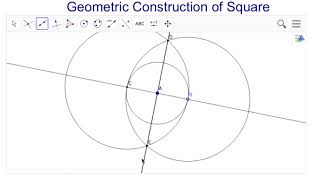 Geometric Construction of Square in GeoGebra