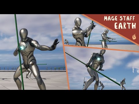 Mage Staff: Earth (Motion Capture Animations for Unreal Engine)