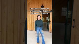 The Amish installed the most energy efficient doorway to my barn
