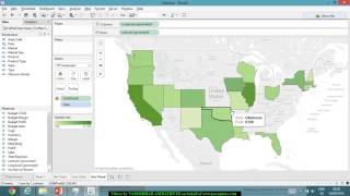 Creating Geographic visualization using Tableau