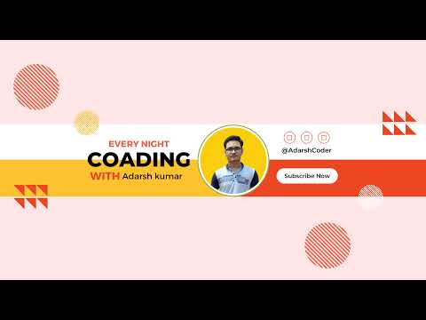 Adarsh Coder Live Stream
