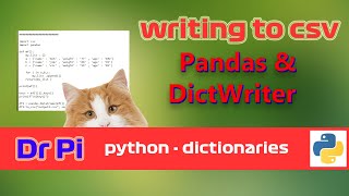 How to write to a csv | Pandas or csv.DictWriter for a List of Dictionaries?