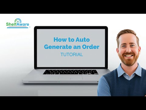 How to Auto Generate an Order // ShelfAware Supplier Tutorial
