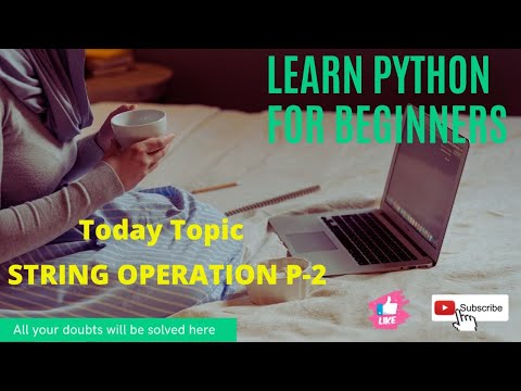 Python Tutorial for Beginners in Hindi | Learn Python(String Operation Part-2)#PythonTutorial