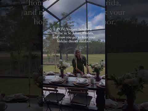 Hosting Holiday Dinners Outdoors in Florida