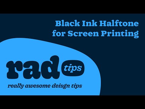 Black Ink Halftones for Screen Printing in Photoshop