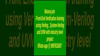 #shorts #short #vlsi #verification #uvm #verilog #systemverilog