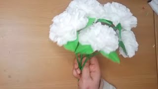 Diy Tissue Paper Flower Tutorial||Creative Tissue Paper Craft