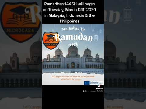 Ramadhan Mubarak 1445H from  all of us at #MICROCASA in Southeast Asia and Europe #microcredentials