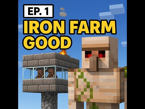 🔨 Iron Farm Build Series – Episode 1 Minecraft Iron Farm Ep. 1 – Starting the Ultimate Iron farm