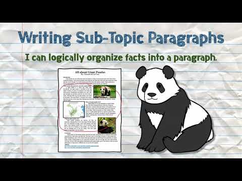 Informative Writing - Sub-Topic Paragraphs