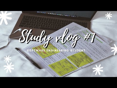 Software Engineering Study with Me | Vlog 1| Coding Ale