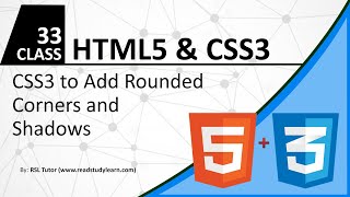 CSS Rounded Corners - CSS Radius Tutorial - HTML and CSS Tutorial For Beginners  - 2017 Part 33