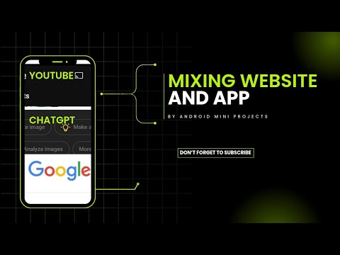 Mixing Website and App | By UI Design | Android Mini Projects