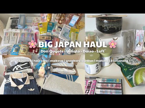 Japan haul 2025 🌸🇯🇵 : Loft/Daiso stationery, korean skin care, Japanese hair care, makeup, sneakers…