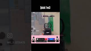 Quick 1vs3 ❤️‍🔥👀 #bgmi #pubgmobile #gaming #clutcheslover #pubgmobileclutch