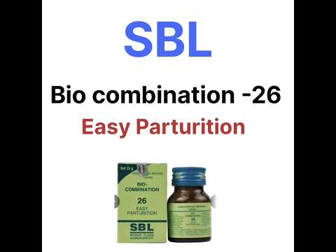 SBL BIOCOMBINATION 26 ,Easy parturition #homoeopathy #sbl #medicine #doctor