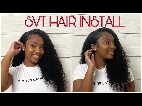 Super Easy Deep Wave Wig Install Using Erika J's Glue !!! 🍉🍉Ft: SVT Hair