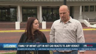 Family of Florida infant left in hot car reacts to jury verdict