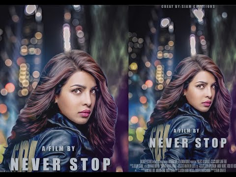 Movie Poster Design And Light Effect | Oil Piant Effect.