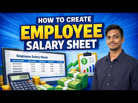 Employee Salary Sheet Kaise Banaye  Step by Step || How To Create an Employee Salary Sheet In Excel