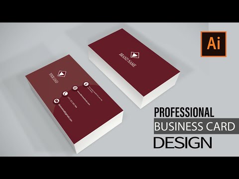 business card design in illustrator - visiting card design