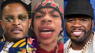 T.I.'s Son King Goes Off After 50 Cent Trolls Dad With Picture Of Mom Tiny Harris