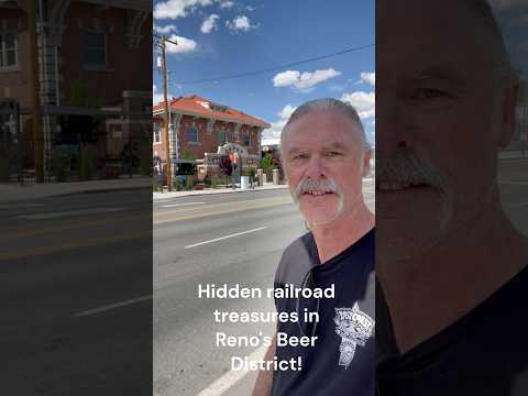 Hidden and historic railroad/train treasures in Reno, Nevada's Brewery/Craft Beer District!  #shorts